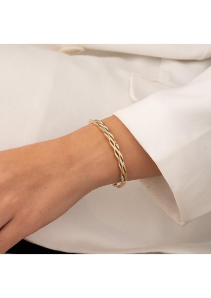 Taşlı 14 Ayar Altın Kelepçe fiyatları