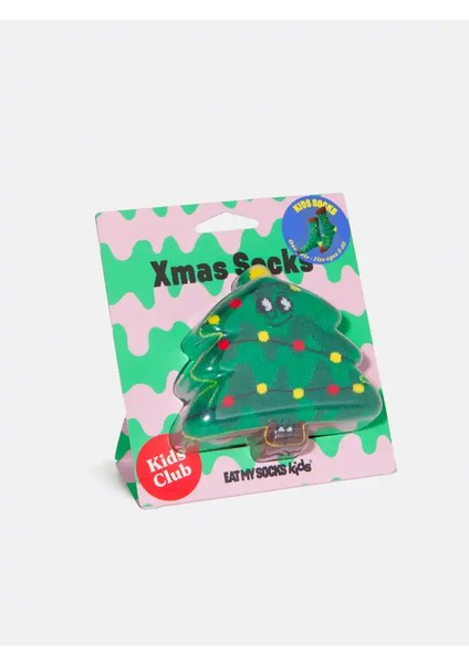 , Xmas Tree Çocuk Çorap Emskıdxtr