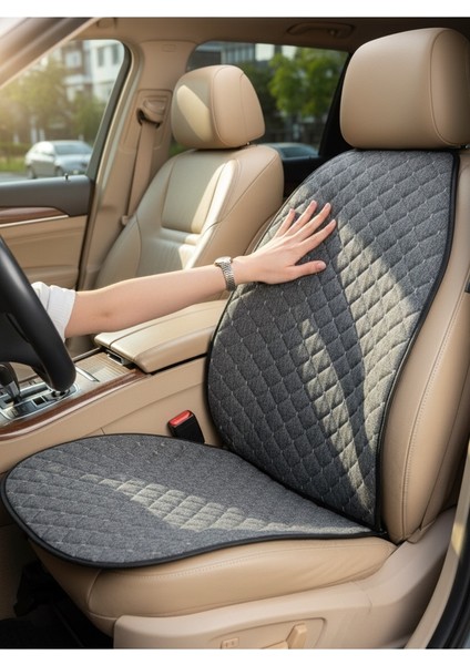 Terletmez Ergonomik,cepli Kaymaz Keten Oto Kılıf-Minder (7parça Set) fiyatları