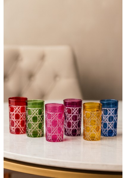 Petek Model 6 Renk El Işi Kesme Kahve Yanı Su Meşrubat Bardağı LBR320 fiyatları