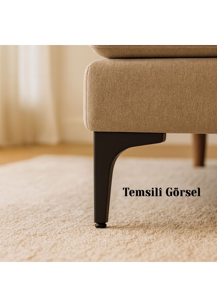 Dekor 17 cm Siyah 4 Adet Metal Mobilya Ayağı Seti 4 Adet Modern Tasarım Koltuk Sehpa Masa Tv Ünitesi fırsatları