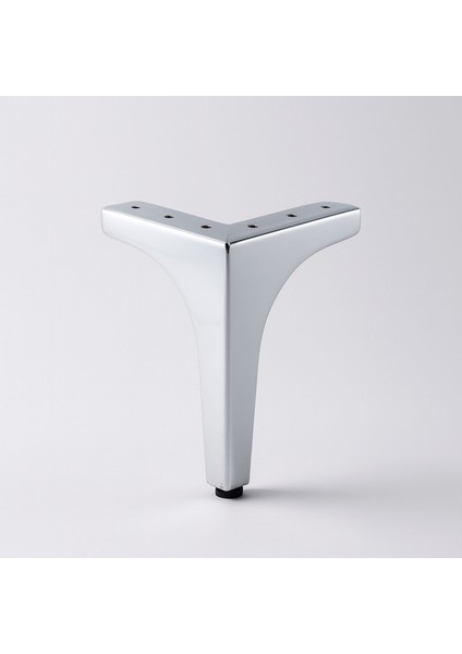 Dekor 17 cm Krom Gümüş Metal Mobilya Ayağı Dayanıklı Modern Tasarım Koltuk Sehpa Masa Tv Ünitesi