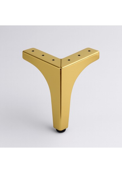 Dekor 12 cm Gold Altın Metal Mobilya Ayağı Dayanıklı Modern Tasarım Koltuk Sehpa Masa Tv Ünitesi