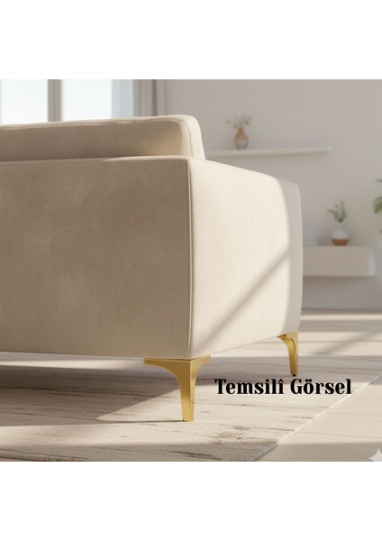 Dekor 12 cm Gold Altın Metal Mobilya Ayağı Dayanıklı Modern Tasarım Koltuk Sehpa Masa Tv Ünitesi fırsatları