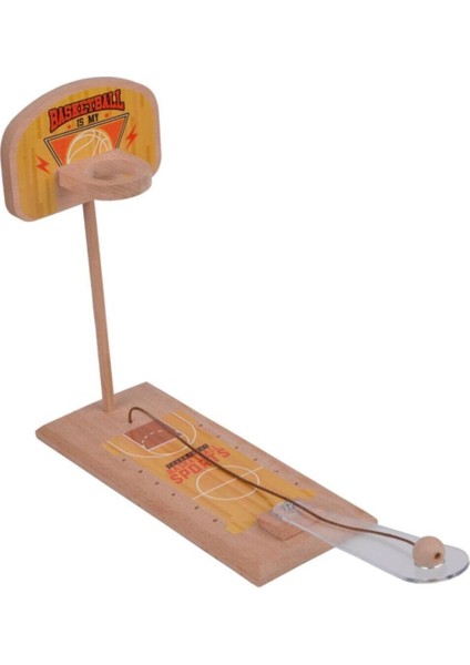 Mini Ahşap Basketbol Potası Çocuklar Için Eğitici ve Eğlenceli Oyun Y058