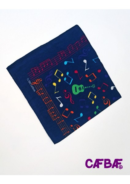 Cafbaf Kare Bandana Müzik MODEL.8517 - Lacivert
