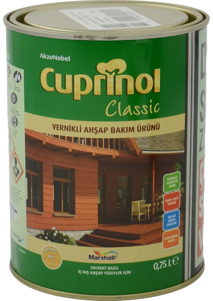 Cuprinol Şeffaf Klasik Vernikli Ahşap Bakım Ürünü 0,75 Lt