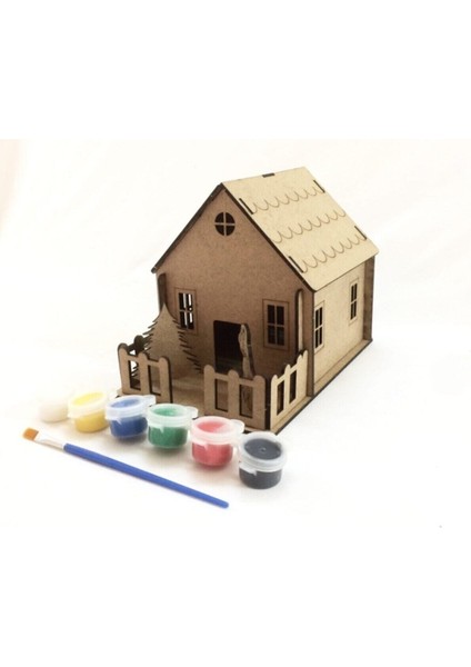 Renkli Boyama Seti Çocuklar Için Eğitici Hobi Malzemesi, 6 Fırça Dahil