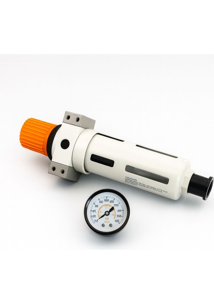 Yüksek Kapasite 1/4'' Filtre Regülatör Pnömatik Hava Temizleme Basınç Ayar Cihazı Kompresör indirimleri