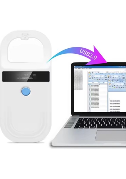 Microchip Okuyucu Evcil Hayvanlar Için Mikroçip Hayvan Izleme ve Tanımlama Hafızasız modelleri