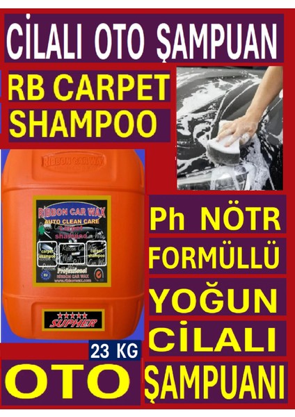 Ribbonwax Rb Carpet ( Cilalı Oto Yıkama Şampuanı ) 23 kg Ph Nötr Formüllü