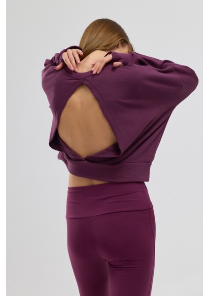 Luna %100 Pamuk Sırt Pencereli Sweatshirt fırsatları