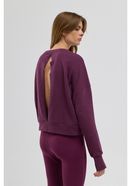 Luna %100 Pamuk Sırt Pencereli Sweatshirt indirimleri