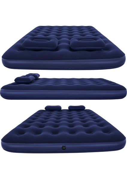 Çift Kişilik Şişme Yatak Seti 203X152X22 cm Pompa ve Yastık Hediyeli