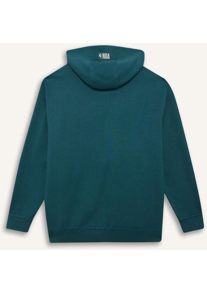 NBA Boston Celtics Boxy Fit Kapüşonlu Modal Sweatshirt E8948AX25AU indirimleri