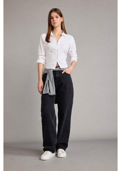 Düz Paça Jean Pantolon G4854AX25WN