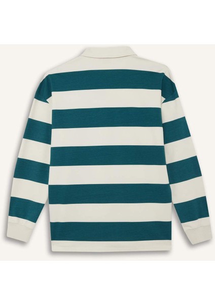 NBA Milwaukee Bucks Boxy Fit Polo Yaka Sweatshirt F5127AX25AU indirimleri