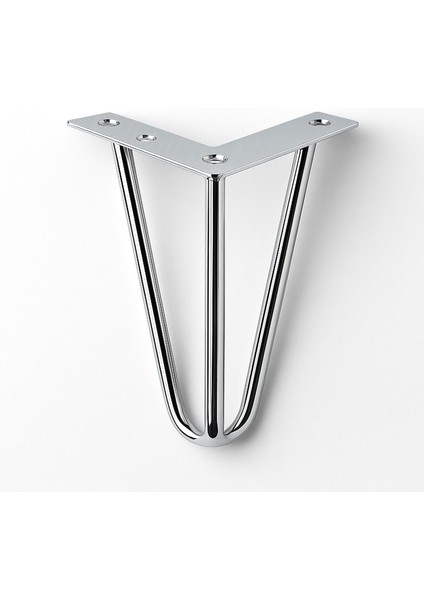 Martı 15 cm 4lü Set Gümüş Krom Metal Mobilya Ayağı Üçgen Modern Tasarım Koltuk Sehpa Masa Tv Ünitesi indirimleri