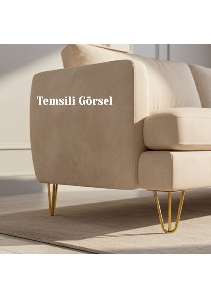 Martı 15 cm Gold Altın Metal Mobilya Ayak Ayağı Üçgen Modern Tasarım Koltuk Sehpa Masa Tv Ünitesi fiyatları