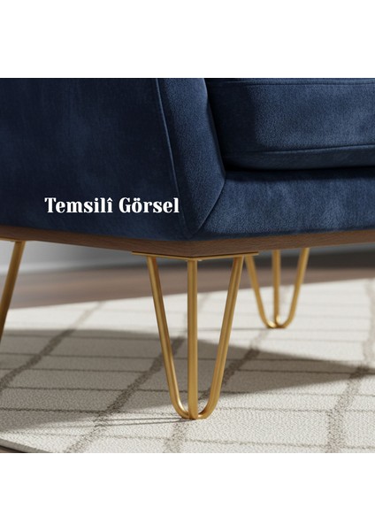 Martı 15 cm Gold Altın Metal Mobilya Ayak Ayağı Üçgen Modern Tasarım Koltuk Sehpa Masa Tv Ünitesi indirimleri