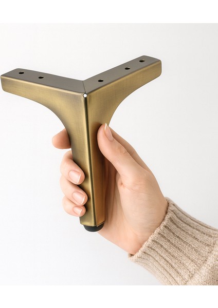 Dekor 12 cm Antik Metal Mobilya Ayağı Modern Ayak Dayanıklı Tasarım Koltuk Sehpa Masa Tv Ünitesi fırsatları