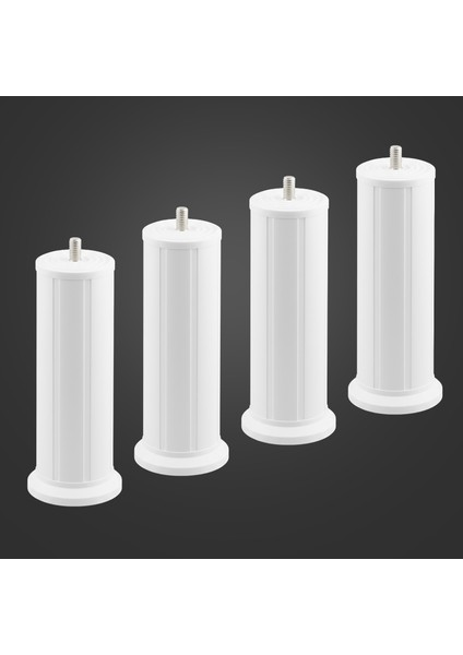 Keson 4 Adet 15 cm Beyaz Plastik Mobilya Baza Tv Ünitesi Yükseltme Ayağı Robot Süpürge Uyumlu fırsatları