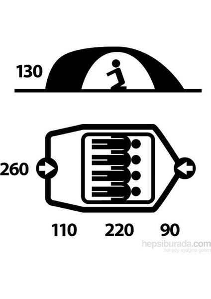 Baron Yeşil 4 Kişilik Çadır fiyatları