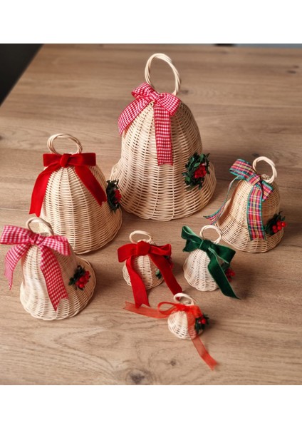 Rattan Hasır Yılbaşı Çan
