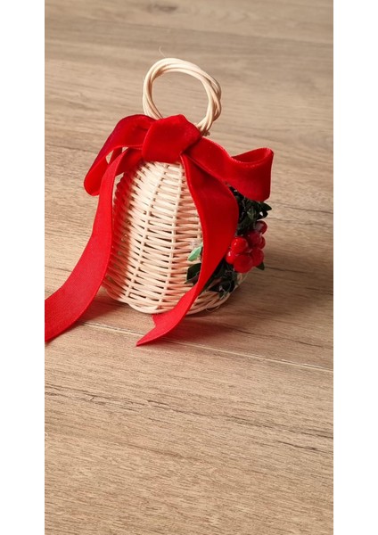 Rattan Hasır Yılbaşı Çan