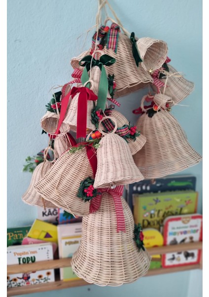 Rattan Hasır Yılbaşı Çan