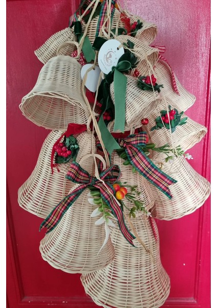 Rattan Hasır Yılbaşı Çan