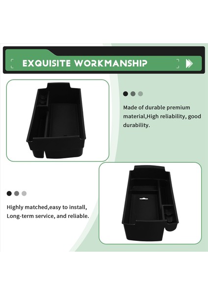 Peugeot 3008 3008GT 5008 2017-2020 Merkez Konsol Organizatör Otomobil Iç Aksesuarları (Yurt Dışından) indirimleri