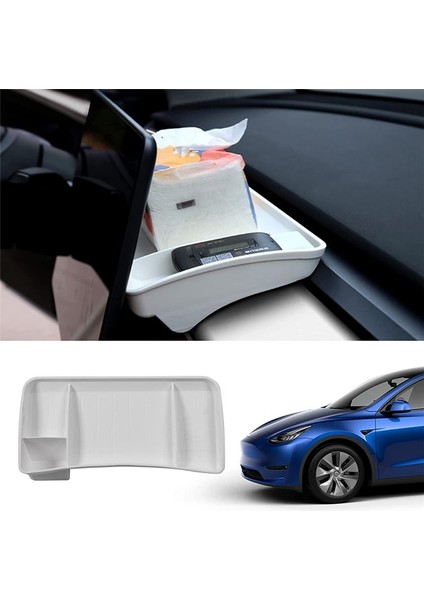 Ekran Deposunun Arkasındaki Orta Konsol Organizatörü Tesla Için Gizli Tepsiye Model Y 2020 2021 2022 2023 - Beyaz (Yurt Dışından) fiyatları
