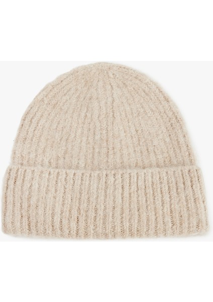 Yün Karışımlı Katlı Örgü Bere