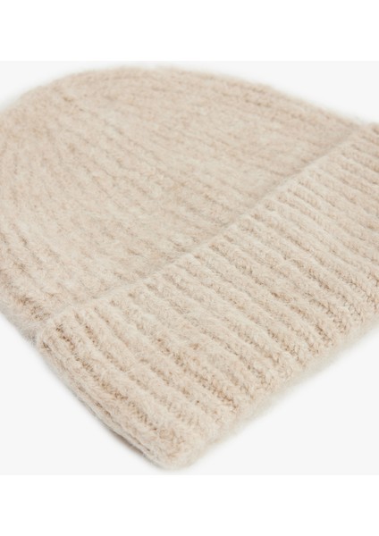 Yün Karışımlı Katlı Örgü Bere modelleri