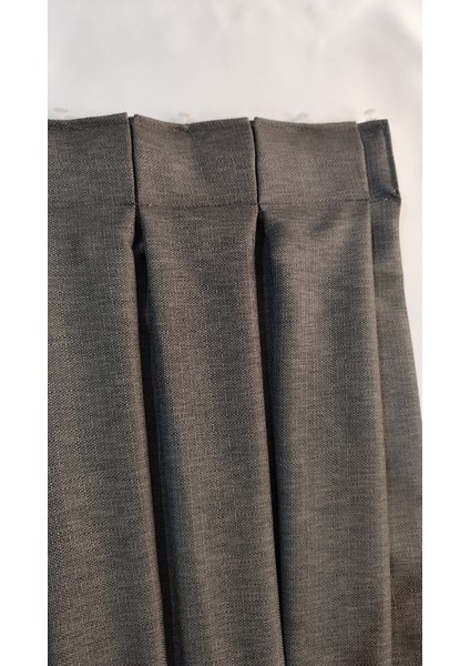 Keten Fon Perde 1/3 Sık Pileli Dikim Korniş Için Tek Kanat(30 Renk) modelleri