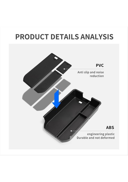 Toyota Land Cruiser Prado LC250 2024 Için Merkez Konsol Organizatörü Iç Kol Tabanı Saklama Kutusu Tepsisi Lhd Ekleme (Yurt Dışından) modelleri