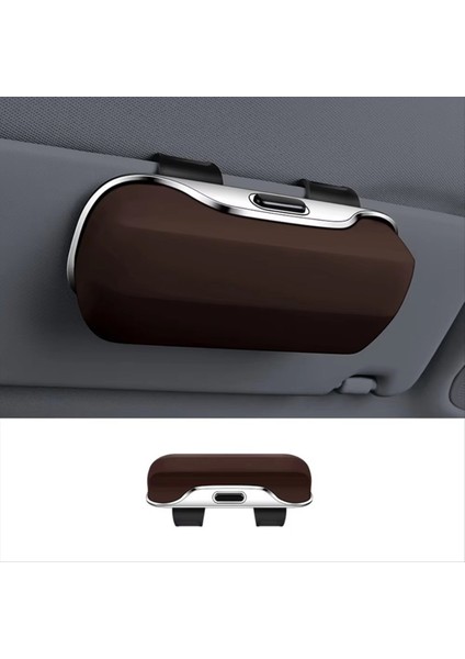 Push Switch Araç Gözlükleri Kutu Şok Geçirmez Istikrarlı Araba Güneş Gözlüğü Tutucu Kayıpsız Kurulum Genişletme Alanı Gözlük Kutusu C (Yurt Dışından) fiyatları