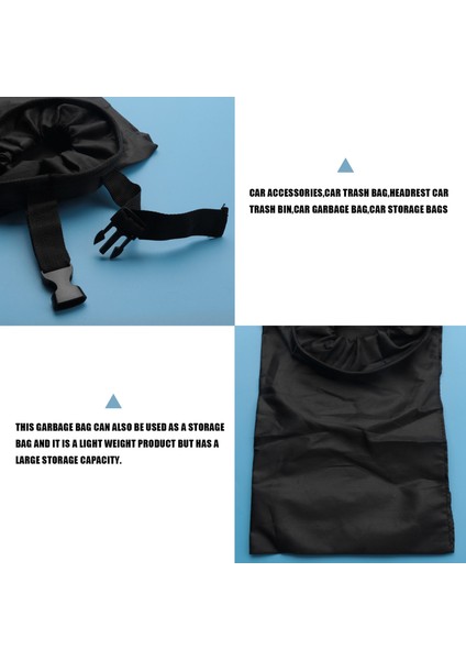 2pcs Araba Çöp Torbaları Araba Çöp Torbaları Asılı Çıkarılabilir Çöp Torbası Arka Koltuk Açık Hava Seyahat Ev Kullanımı (Yurt Dışından) indirimleri