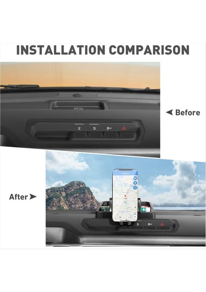 Ford Bronco 2021-2025 Iç Aksesuarlar Için Telefon Tutucu Montaj Merkez Konsolu Konsol Tepsi Tepsi Depolama Kutusu Organizatörü (Yurt Dışından) modelleri