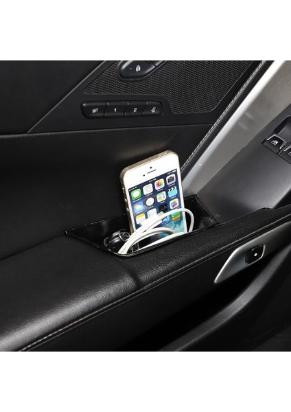 Chevrolet Corvette C7 2014 2015 2017 2018 2019 Aksesuarları Için Iç Kapı Kol Masası Depolama Kutusu Tepsi Organizatörü (Yurt Dışından) indirimleri