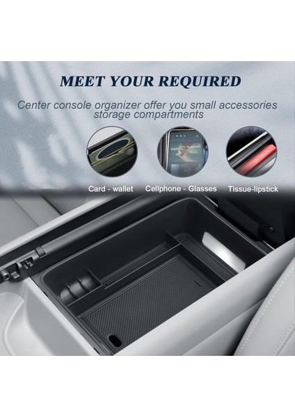 Hyundai Santa Fe 2024 Için Alt Merkez Konsol Organizatör Artap Saklama Kutusu Tepsi Kiti Torpiye Palet Aksesuarları Ekle (Yurt Dışından) indirimleri