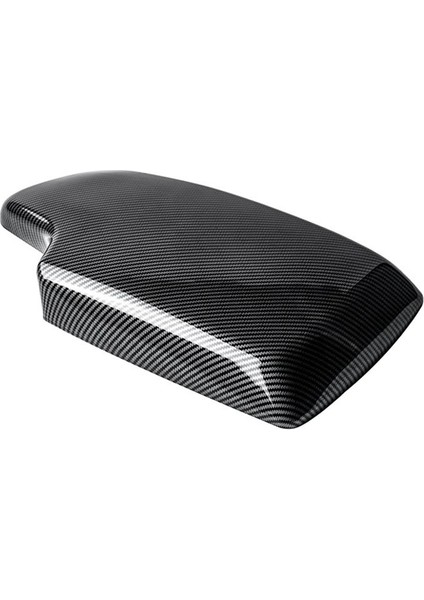 Araç Kolçak Kapağı Kapak Saklama Kutusu Çıkartması Karbon Rengi Abs Çıkartma Takılar (Yurt Dışından)