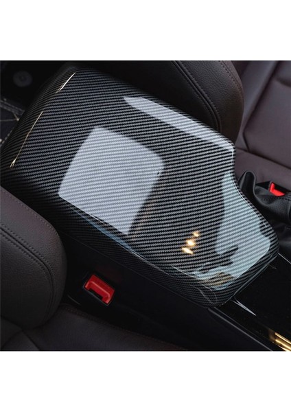 Araç Kolçak Kapağı Kapak Saklama Kutusu Çıkartması Karbon Rengi Abs Çıkartma Takılar (Yurt Dışından) indirimleri