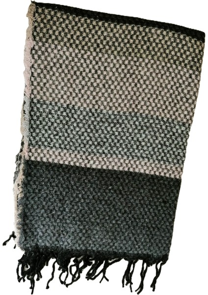 Kadın Çift Taraflı Omuz Şal Renkli Saçaklı 70*200CM Standart