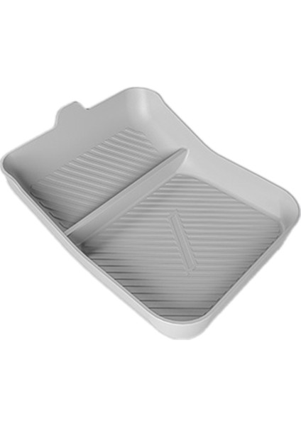 Kolçak Kutusu Silikon Alt Tepsi Koltuklar Depolama Tankı Ped Merkezi Konsolu Tesla Için Kolçak Yeni Model S x 2023 Gri (Yurt Dışından)