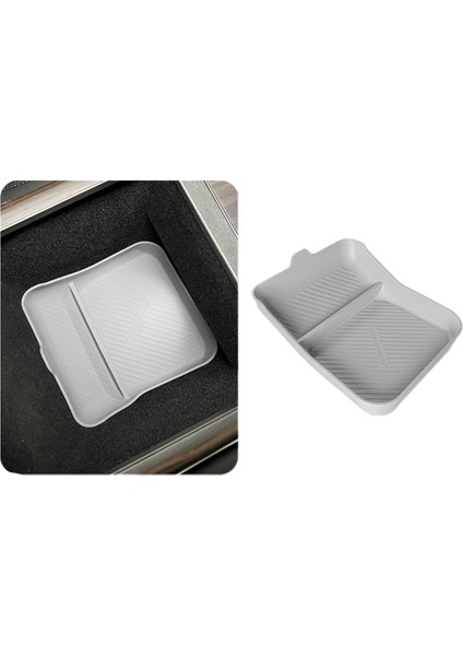 Kolçak Kutusu Silikon Alt Tepsi Koltuklar Depolama Tankı Ped Merkezi Konsolu Tesla Için Kolçak Yeni Model S x 2023 Gri (Yurt Dışından) indirimleri