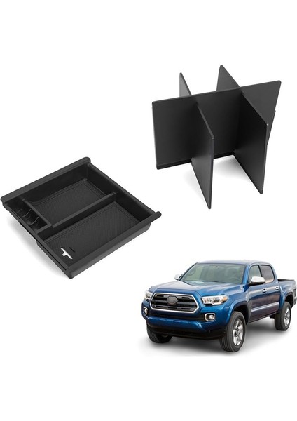 Toyota Tacoma Için 2016-2023 Merkez Konsolu Kol Standı Saklama Kutusu Tepsisi ve Merkez Konsol Organizatör Böcek Aksesuarları (Yurt Dışından) fiyatları