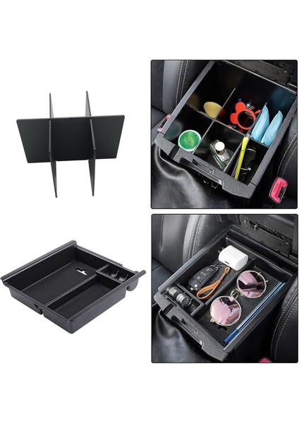 Toyota Tacoma Için 2016-2023 Merkez Konsolu Kol Standı Saklama Kutusu Tepsisi ve Merkez Konsol Organizatör Böcek Aksesuarları (Yurt Dışından) modelleri