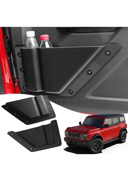 Ford Bronco 2021 2022 Için Ön Kapı Depolama Kutusu Kapı Tarafı Organizatör Kutusu Iç Depolama 2 Paket (Yurt Dışından) fiyatları